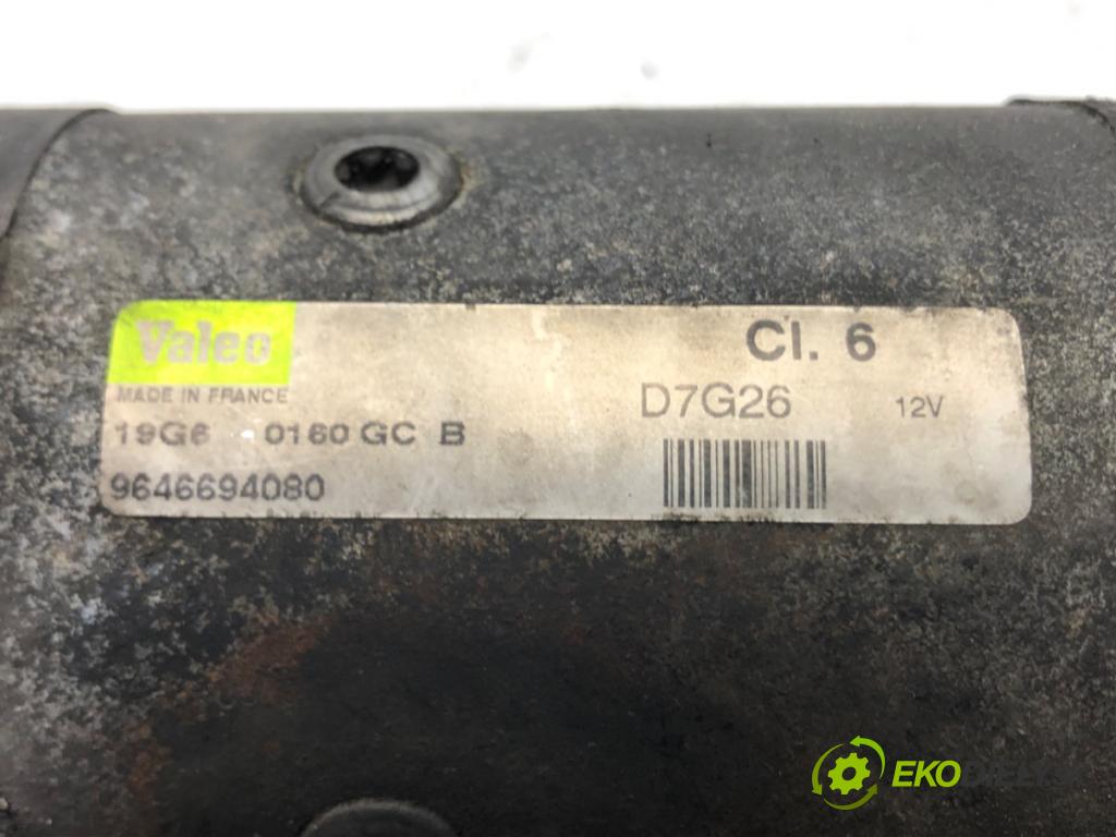 PEUGEOT 207 (WA_, WC_) 2006 - 2015    1.6 HDi 80 kW [109 KM] olej napędowy 2006 - 2013  Štartér 9646694080 (Štartéry)