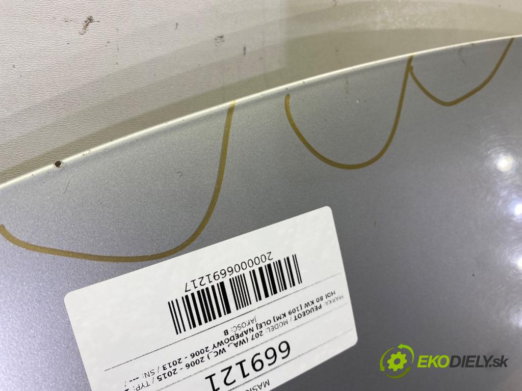 PEUGEOT 207 (WA_, WC_) 2006 - 2015    1.6 HDi 80 kW [109 KM] olej napędowy 2006 - 2013  kapota  (Kapoty)