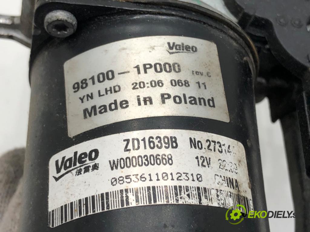 KIA VENGA (YN) 2010 - 2022    1.4 CVVT 66 kW [90 KM] benzyna 2010 - 2022  Mechanizmus stieračov predný 98100-1P000 (Motorčeky stieračov predné)