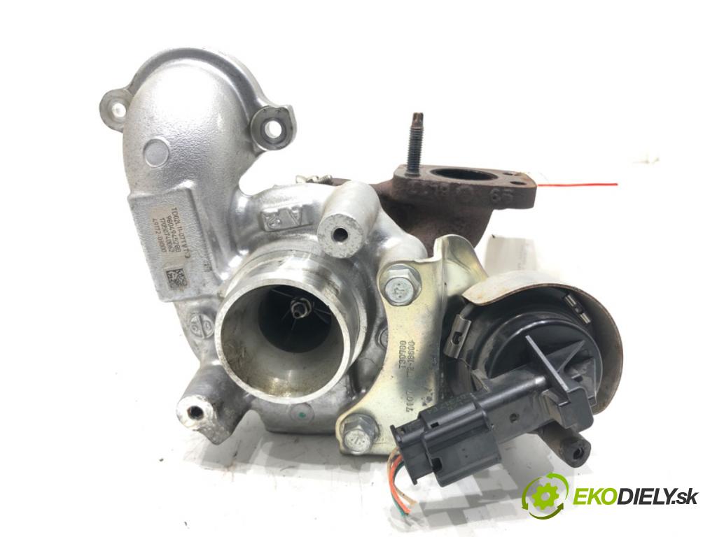 PEUGEOT 208 I (CA_, CC_) 2012 - 2022    1.6 BlueHDi 100 73 kW [100 KM] olej napędowy 2015 - 2022  turbo 9804945280 (Turbodúchadla (kompletní))