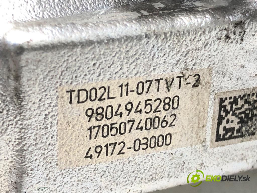 PEUGEOT 208 I (CA_, CC_) 2012 - 2022    1.6 BlueHDi 100 73 kW [100 KM] olej napędowy 2015 - 2022  turbo 9804945280 (Turbodúchadla (kompletní))