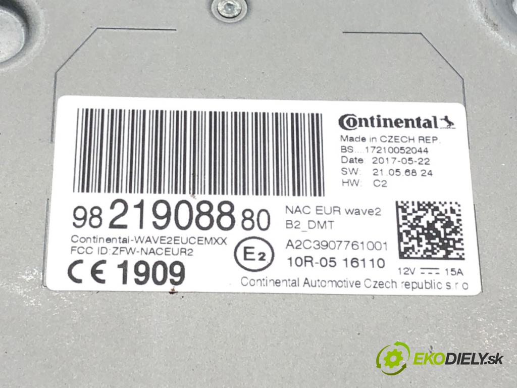 PEUGEOT 208 I (CA_, CC_) 2012 - 2022    1.6 BlueHDi 100 73 kW [100 KM] olej napędowy 2015 - 2022  RADIO 9821908880 (Audio zariadenia)
