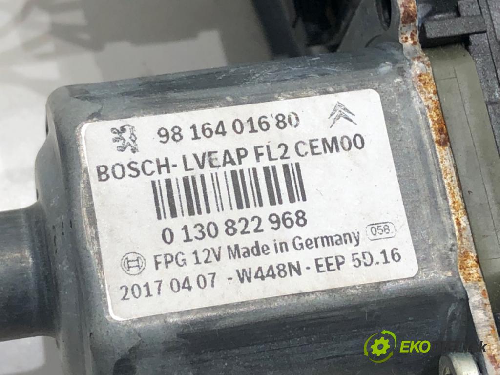 PEUGEOT 208 I (CA_, CC_) 2012 - 2022    1.6 BlueHDi 100 73 kW [100 KM] olej napędowy 2015 - 2022  mechanismus okna pravý přední část 9816402080