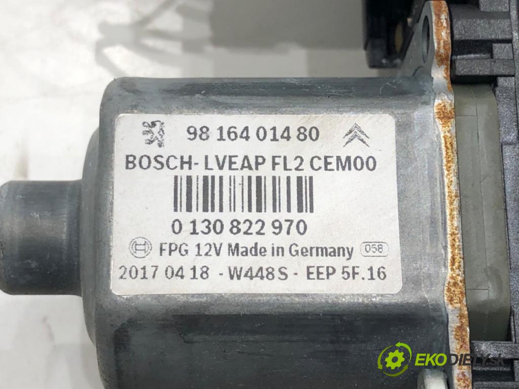 PEUGEOT 208 I (CA_, CC_) 2012 - 2022    1.6 BlueHDi 100 73 kW [100 KM] olej napędowy 2015 - 2022  mechanismus okna pravý zadní část 9816401480