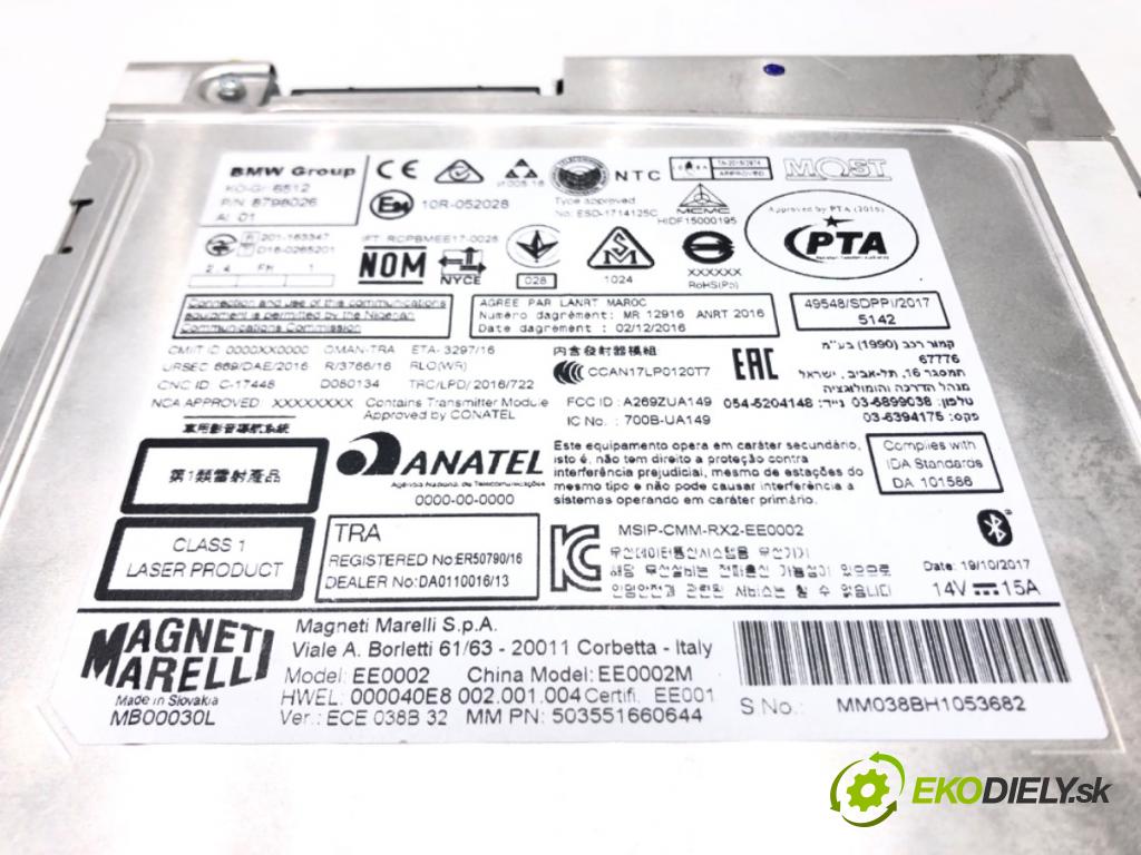 BMW 3 (F30, F80) 2011 - 2018    318 i 100 kW [136 KM] benzyna 2015 - 2018  RADIO 8798026 (Audio zariadenia)