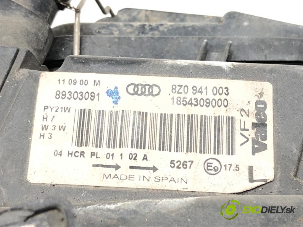AUDI A2 (8Z0) 2000 - 2005    1.4 55 kW [75 KM] benzyna 2000 - 2005  Svetlomet ľavy predný 8Z0941003