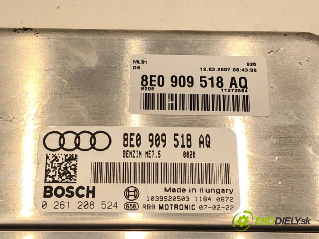 AUDI A4 B7 Avant (8ED) 2004 - 2008    1.8 T 120 kW [163 KM] benzyna 2004 - 2008  riadiaca jednotka Motor 8E0909518AQ (Riadiace jednotky)