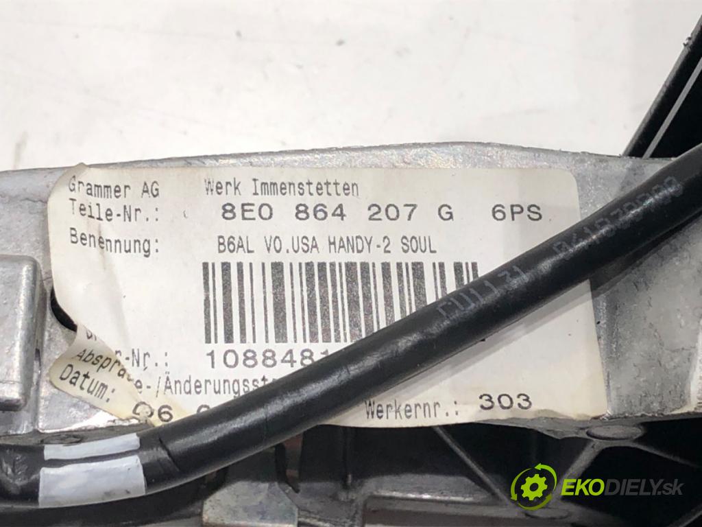 AUDI A4 B7 Avant (8ED) 2004 - 2008    1.8 T 120 kW [163 KM] benzyna 2004 - 2008  Lakťová opierka 8E0864207G (Lakťové opierky)