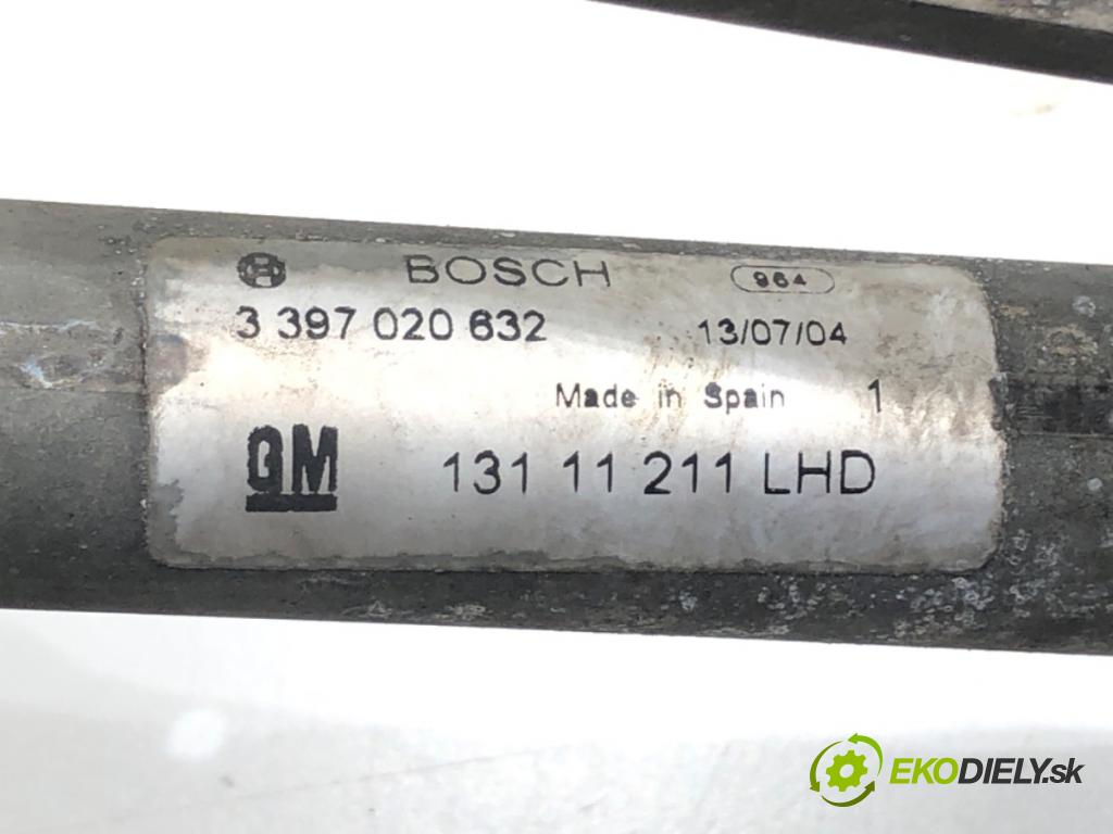 OPEL ASTRA H (A04) 2004 - 2014    1.7 CDTI (L48) 74 kW [100 KM] olej napędowy 2004 - 2010  Mechanizmus stieračov predný 13111211 (Motorčeky stieračov predné)