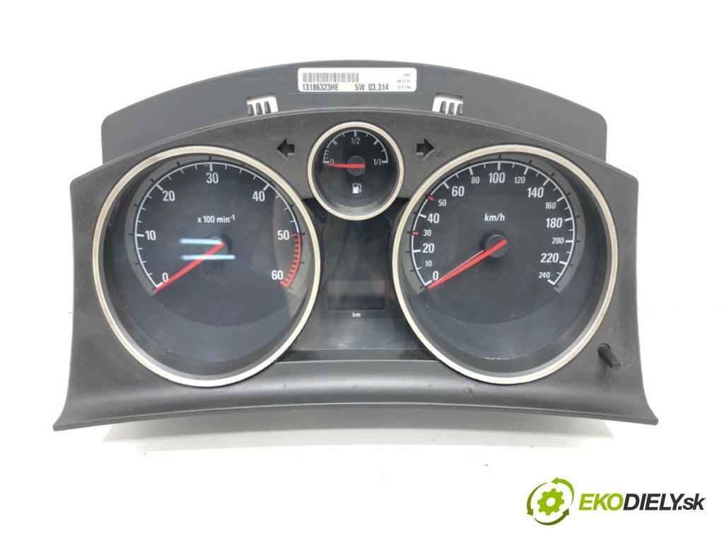 OPEL ASTRA H (A04) 2004 - 2014    1.7 CDTI (L48) 74 kW [100 KM] olej napędowy 2004 - 2010  Prístrojovka 13186323 (Prístrojové dosky, displeje)