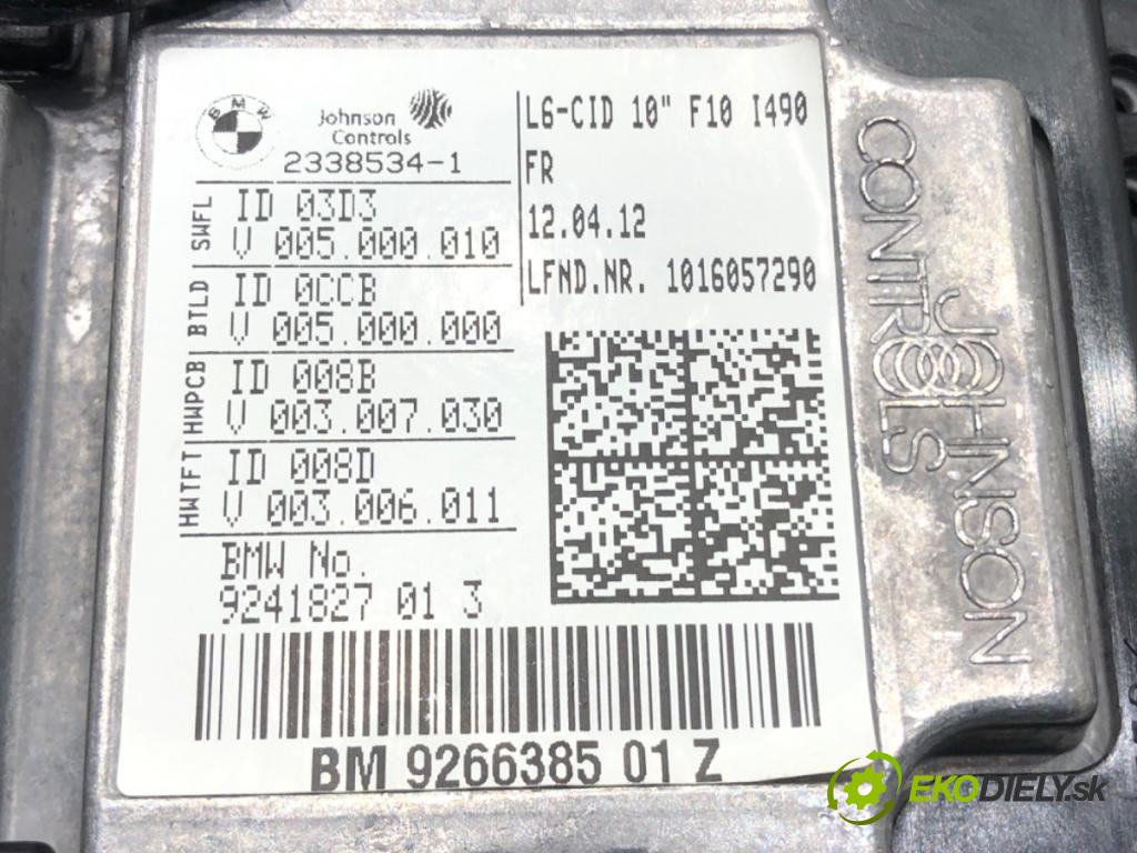 BMW 5 Touring (F11) 2009 - 2017    520 d 135 kW [184 KM] olej napędowy 2010 - 2014  Dislpej 9241827 (Prístrojové dosky, displeje)