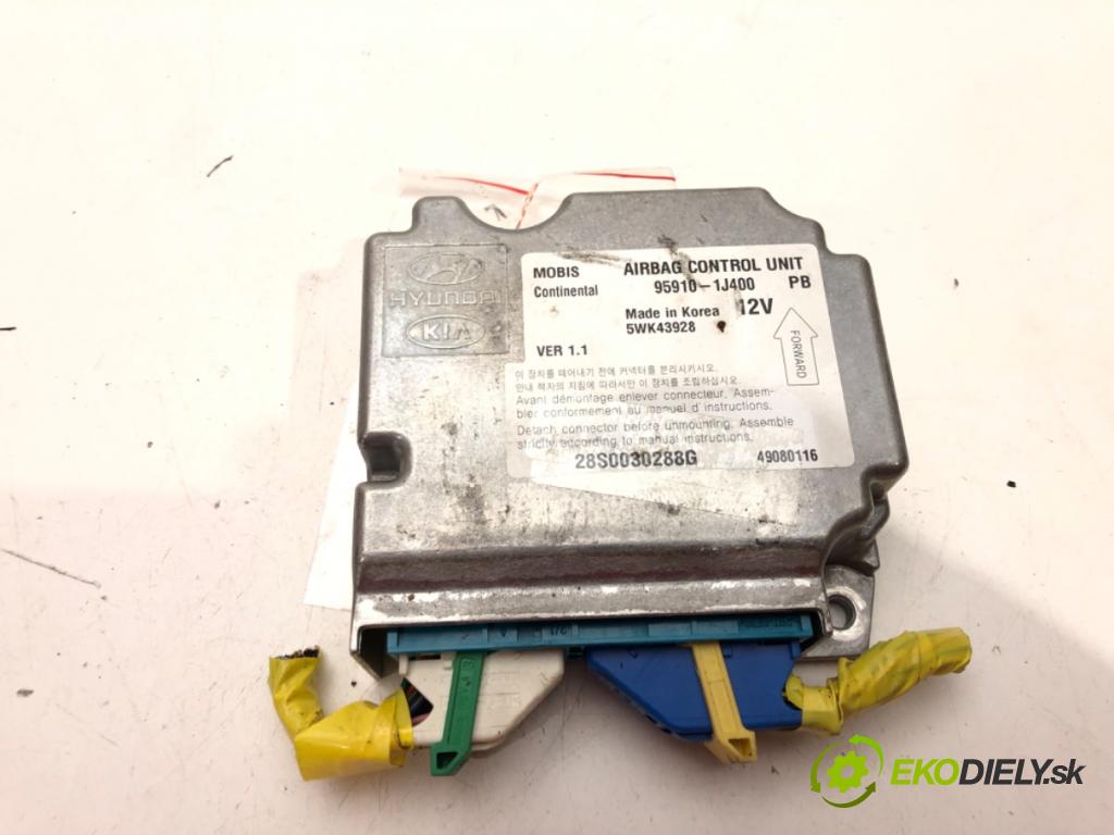 HYUNDAI i20 I (PB, PBT) 2008 - 2022    1.2 57 kW [78 KM] benzyna 2008 - 2012  senzor airbag 95910-1J400 (Snímače)