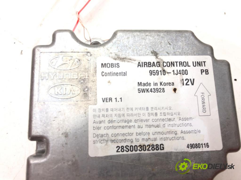 HYUNDAI i20 I (PB, PBT) 2008 - 2022    1.2 57 kW [78 KM] benzyna 2008 - 2012  senzor airbag 95910-1J400 (Snímače)