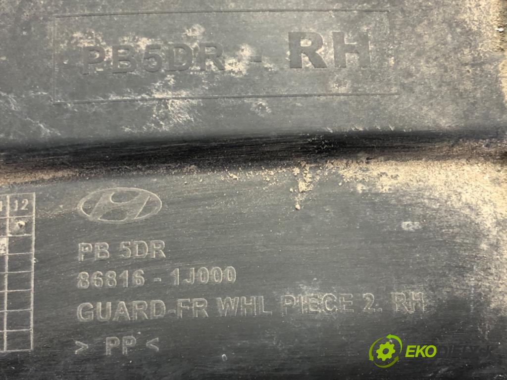 HYUNDAI i20 I (PB, PBT) 2008 - 2022    1.2 57 kW [78 KM] benzyna 2008 - 2012  podblatník pravý přední část