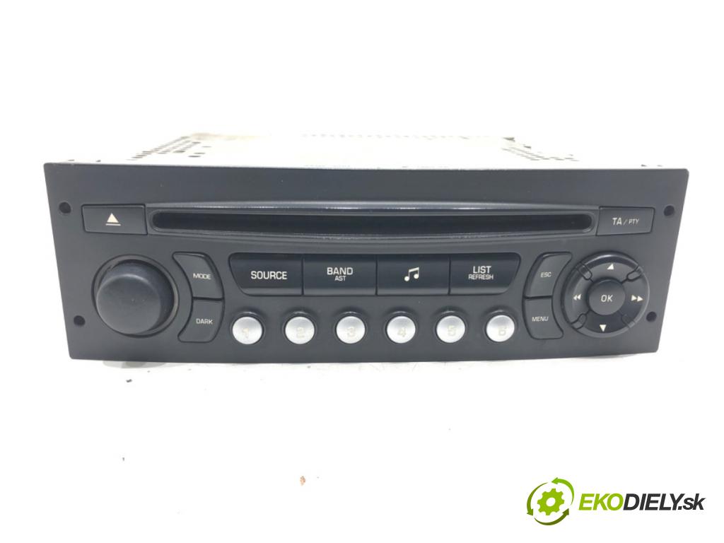 CITROEN C3 PICASSO (SH_) 2009 - 2022    1.6 HDI 90 68 kW [92 KM] olej napędowy 2010 - 2022  RADIO 96775574XT (Audio zariadenia)