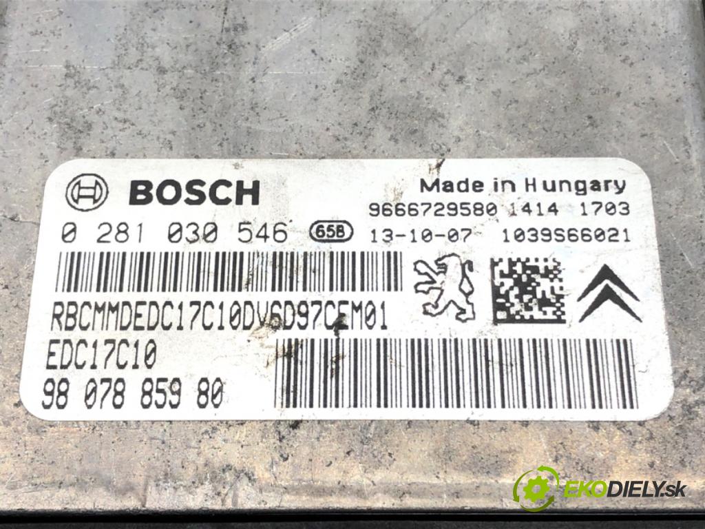 CITROEN C3 PICASSO (SH_) 2009 - 2022    1.6 HDI 90 68 kW [92 KM] olej napędowy 2010 - 2022  řídící jednotka motora 9807885980 (Řídící jednotky)