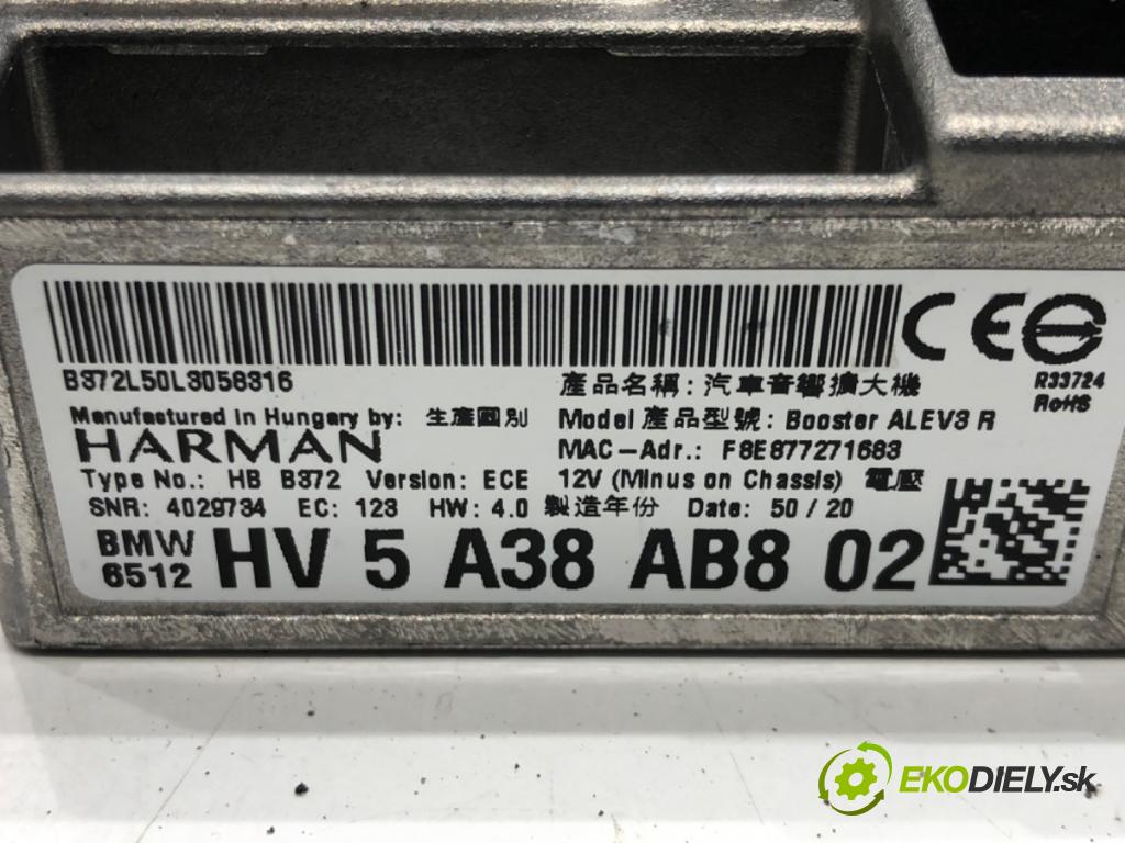 BMW 5 (G30, F90) 2016 - 2022    540 i Mild-Hybrid xDrive 245 kW [333 KM] Hybryda silnik benzynowy / elektryczny 2020 - 2022  Zosilňovač 5A38AB8 (Zosilňovače)