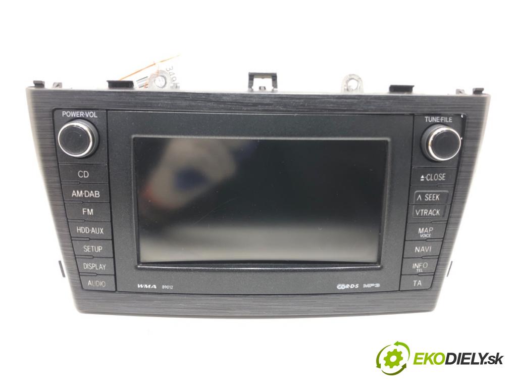 TOYOTA AVENSIS Kombi (_T27_) 2009 - 2018    2.2 D-4D (ADT271_) 110 kW [150 KM] olej napędowy 2009 - 2018  RADIO 86120-20A80 (Audio zariadenia)