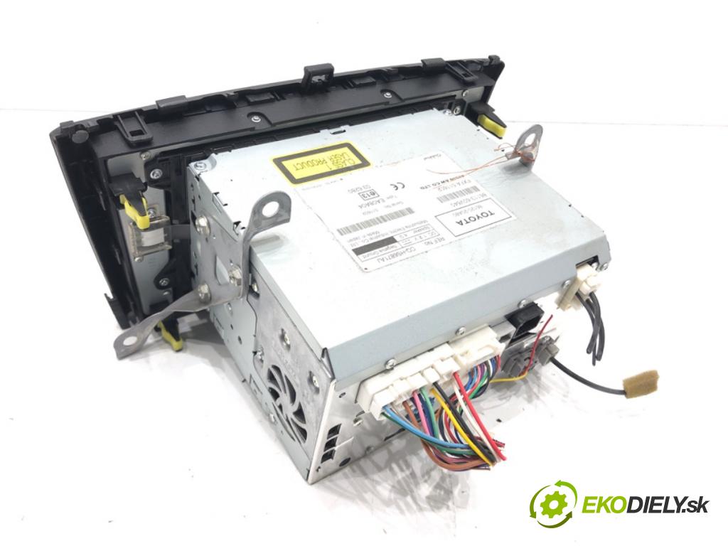 TOYOTA AVENSIS Kombi (_T27_) 2009 - 2018    2.2 D-4D (ADT271_) 110 kW [150 KM] olej napędowy 2009 - 2018  RADIO 86120-20A80 (Audio zariadenia)