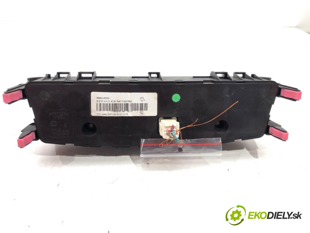 TOYOTA AVENSIS Kombi (_T27_) 2009 - 2018    2.2 D-4D (ADT271_) 110 kW [150 KM] olej napędowy 2009 - 2018  Panel ovládania kúrenia 55900-05340 (Prepínače, spínače, tlačidlá a ovládače kúrenia)