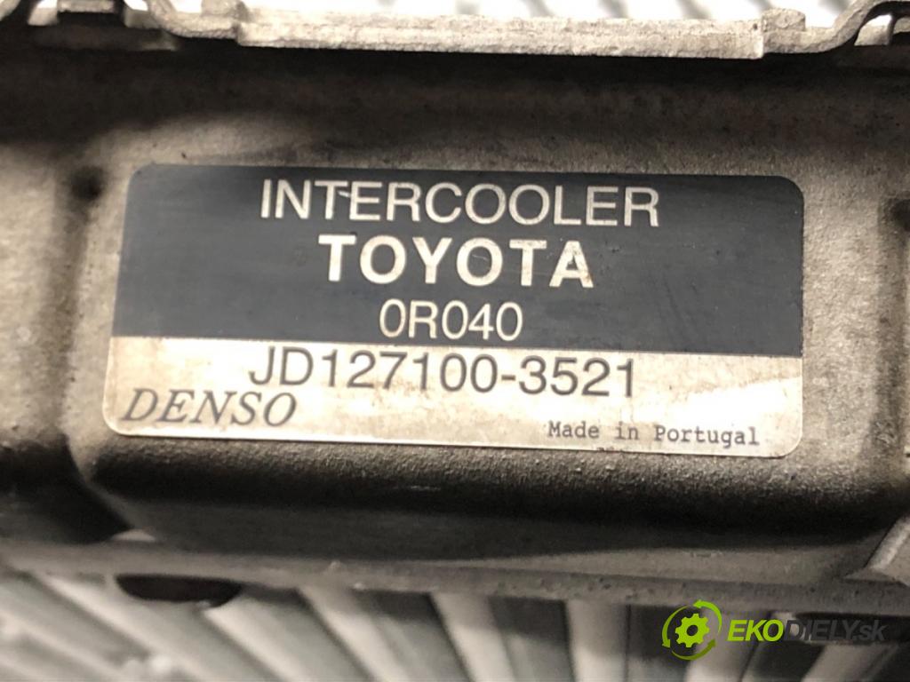 TOYOTA AVENSIS Kombi (_T27_) 2009 - 2018    2.2 D-4D (ADT271_) 110 kW [150 KM] olej napędowy 2009 - 2018  intercooler JD127100-3521 (Chladiče nasávaného vzduchu (intercoolery))