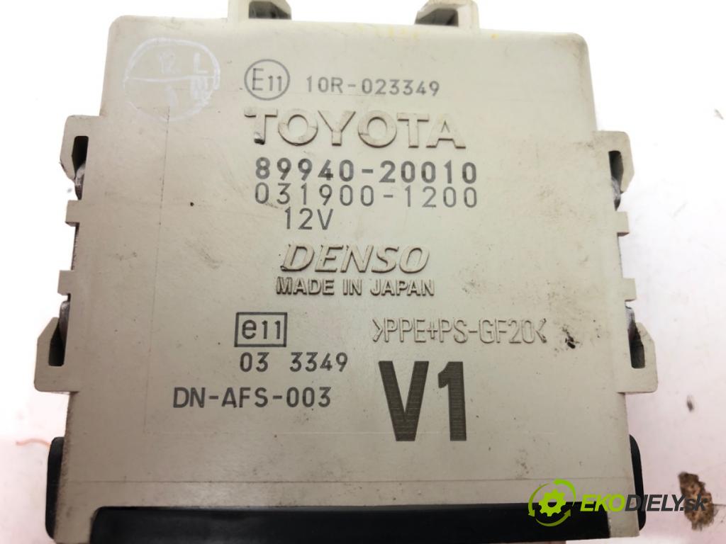 TOYOTA AVENSIS Kombi (_T27_) 2009 - 2018    2.2 D-4D (ADT271_) 110 kW [150 KM] olej napędowy 2009 - 2018  Modul svetiel 89940-20010 (Ostatné)