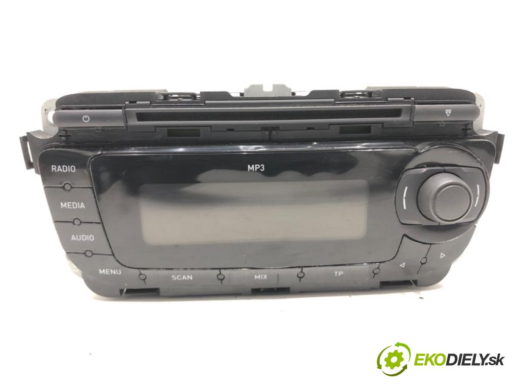SEAT IBIZA IV (6J5, 6P1) 2008 - 2017    1.4 63 kW [85 KM] benzyna 2008 - 2015  RADIO 6J0035153B (Audio zariadenia)