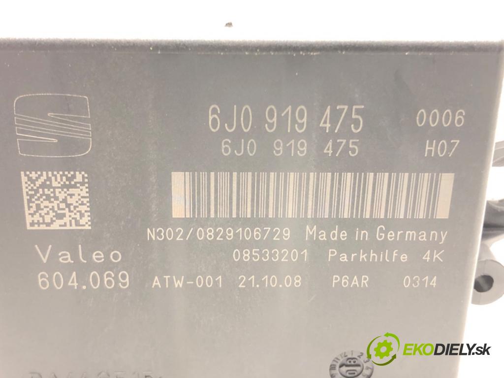 SEAT IBIZA IV (6J5, 6P1) 2008 - 2017    1.4 63 kW [85 KM] benzyna 2008 - 2015  Modul PDC 6J0919475 (Ostatné)