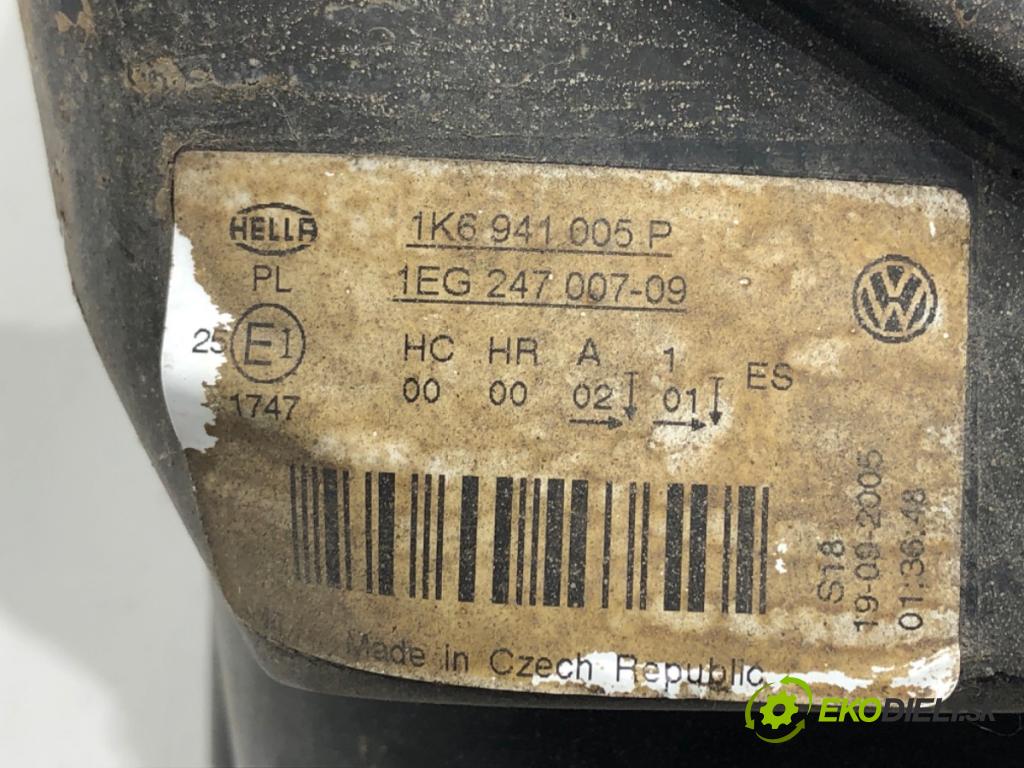 VW JETTA III (1K2) 2004 - 2013    2.0 FSI 110 kW [150 KM] benzyna 2005 - 2010  Svetlomet ľavy predný 1K6941005P