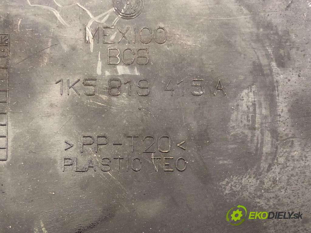 VW JETTA III (1K2) 2004 - 2013    2.0 FSI 110 kW [150 KM] benzyna 2005 - 2010  Torpédo, plast pod čelné okno 1K5819415A (Torpéda)