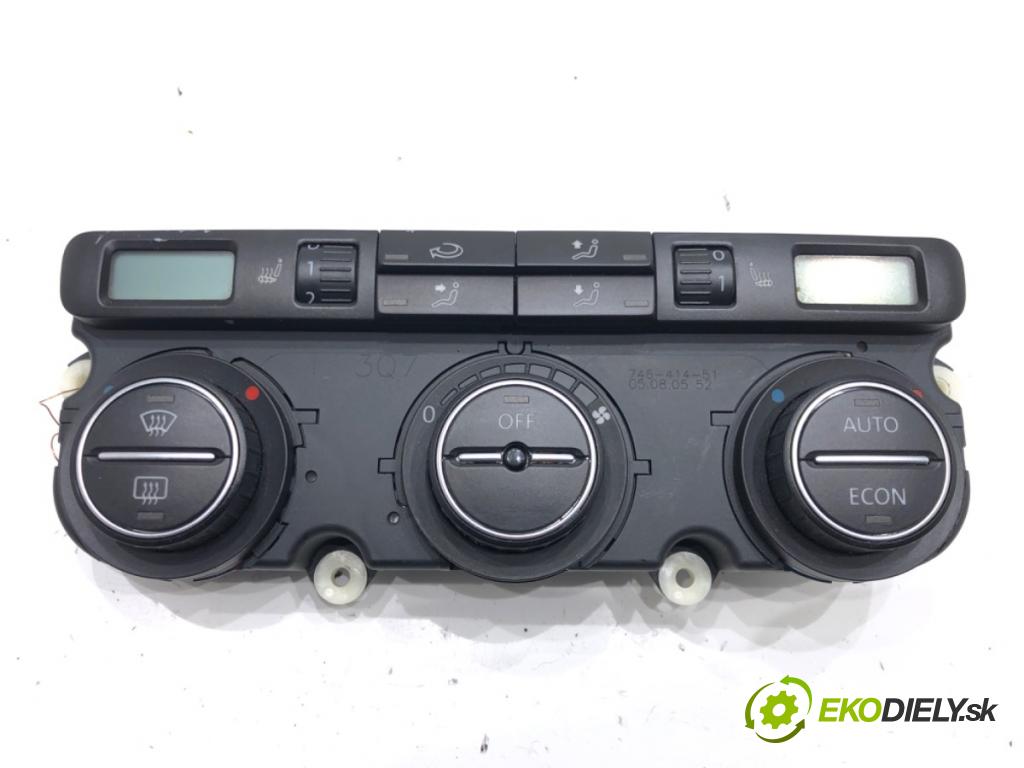VW JETTA III (1K2) 2004 - 2013    2.0 FSI 110 kW [150 KM] benzyna 2005 - 2010  Panel ovládania kúrenia 1K0907044BA (Prepínače, spínače, tlačidlá a ovládače kúrenia)