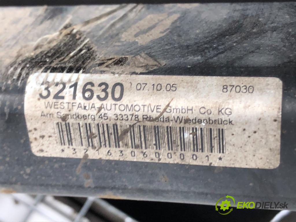 VW JETTA III (1K2) 2004 - 2013    2.0 FSI 110 kW [150 KM] benzyna 2005 - 2010  Hák tažné zařízení 321630 (Tažná zařízení)