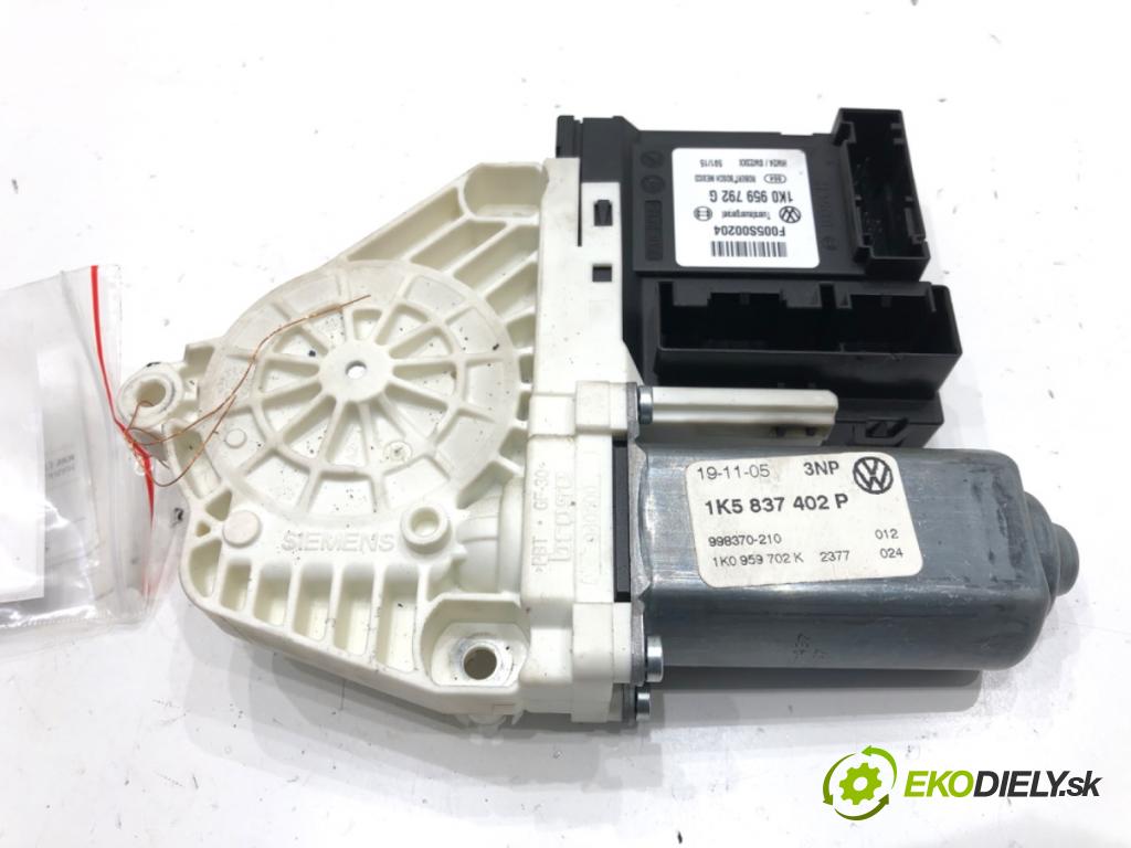 VW JETTA III (1K2) 2004 - 2013    2.0 FSI 110 kW [150 KM] benzyna 2005 - 2010  motor sťahovaní okna pravý přední část 1K0959792G