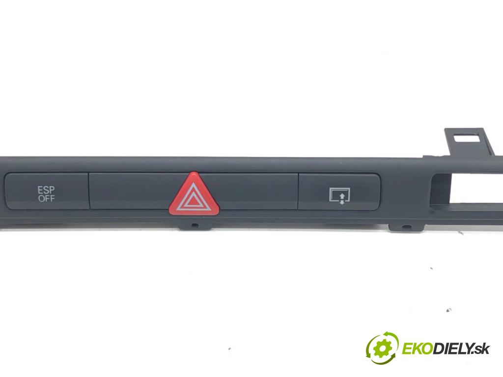AUDI A8 D3 (4E2, 4E8) 2002 - 2010    4.2 TDI quattro 240 kW [326 KM] olej napędowy 2005 - 2010  Spínač svetiel výstražných (núdzových) 4E1927137 (Prepínače, spínače, tlačidlá a ovládače kúrenia)