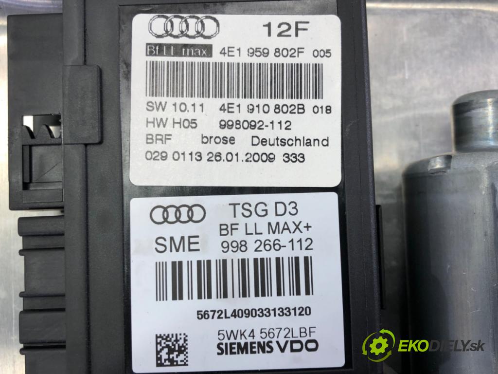 AUDI A8 D3 (4E2, 4E8) 2002 - 2010    4.2 TDI quattro 240 kW [326 KM] olej napędowy 2005 - 2010  mechanismus okna pravý přední část 4E1959802F