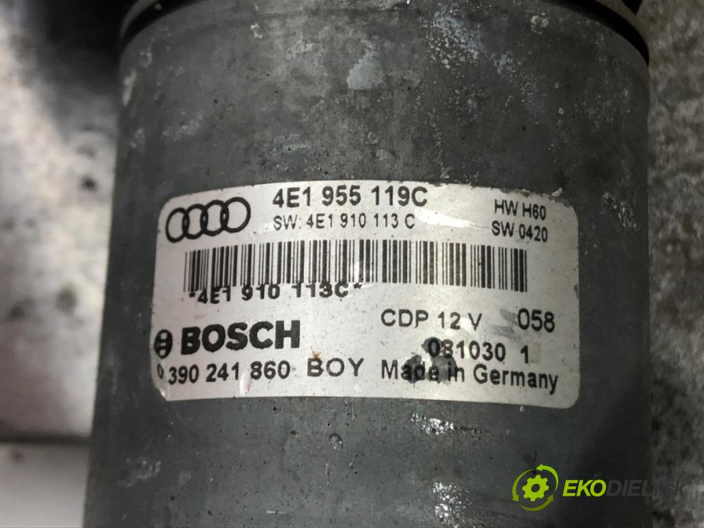 AUDI A8 D3 (4E2, 4E8) 2002 - 2010    4.2 TDI quattro 240 kW [326 KM] olej napędowy 2005 - 2010  Mechanizmus stieračov predný 4E1955119C (Motorčeky stieračov predné)