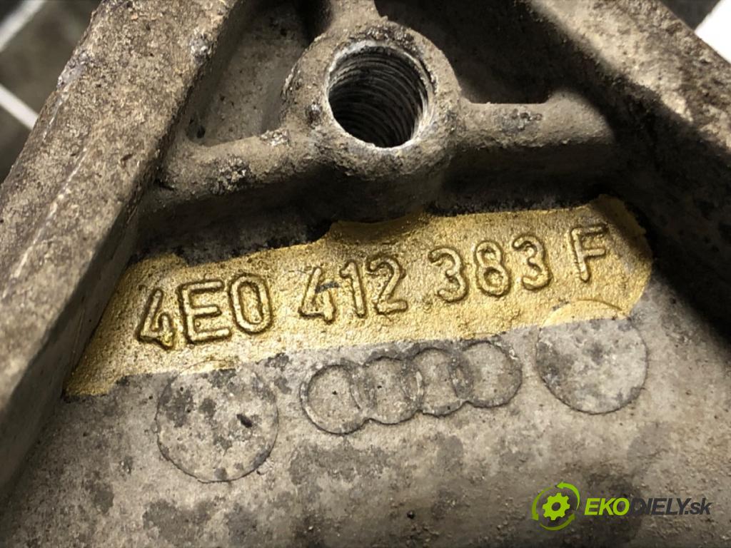 AUDI A8 D3 (4E2, 4E8) 2002 - 2010    4.2 TDI quattro 240 kW [326 KM] olej napędowy 2005 - 2010  Uchytenie Držiak tlmiča predný ľave 4E0412383F