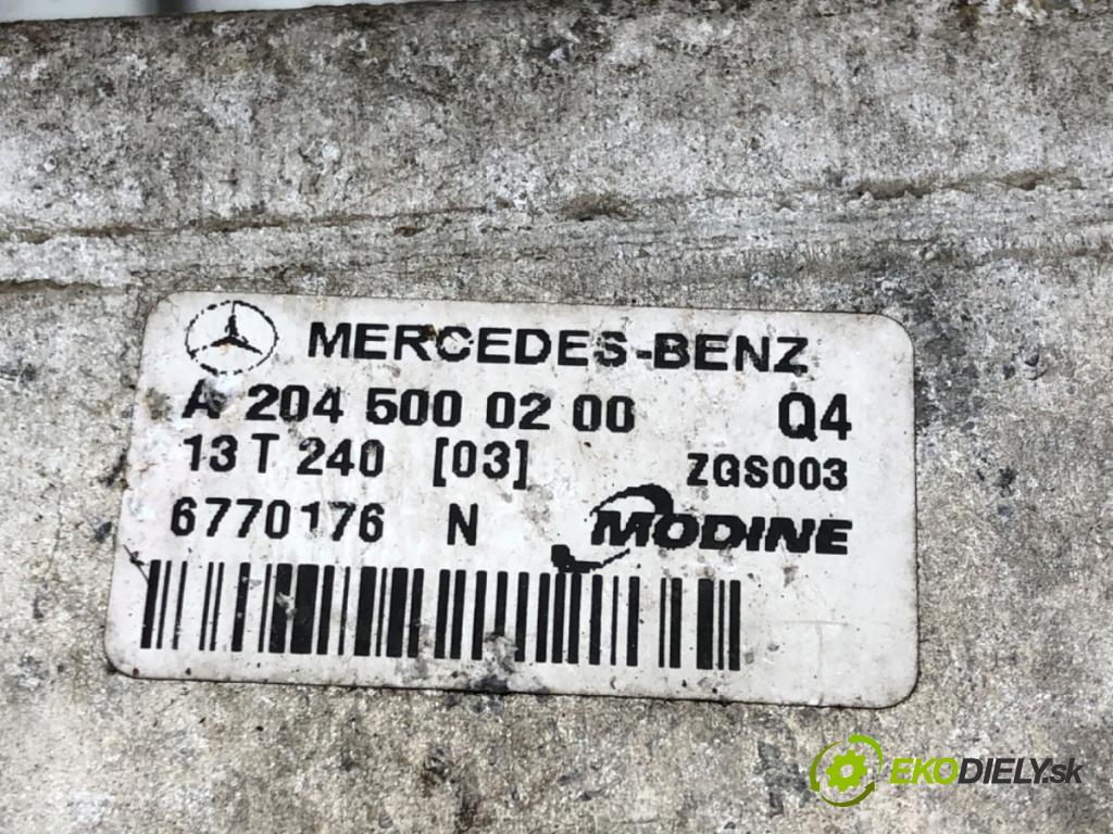 MERCEDES-BENZ KLASA C (W204) 2007 - 2015    C 220 CDI (204.002) 125 kW [170 KM] olej napędowy 2008 - 2014  intercooler A2045000200 (Intercoolery (chladiče nasávaného vzduchu))