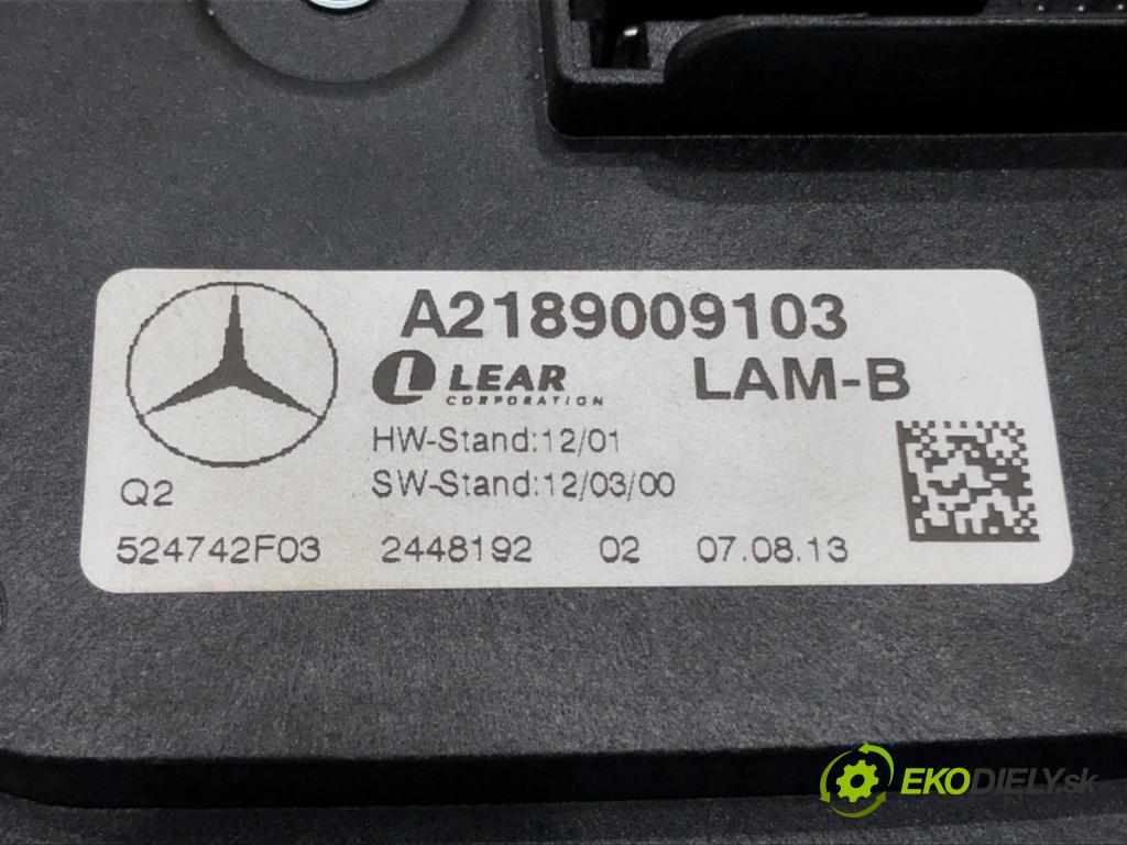 MERCEDES-BENZ KLASA C (W204) 2007 - 2015    C 220 CDI (204.002) 125 kW [170 KM] olej napędowy 2008 - 2014  Menič XENON A2189009103 (Riadiace jednotky xenónu)
