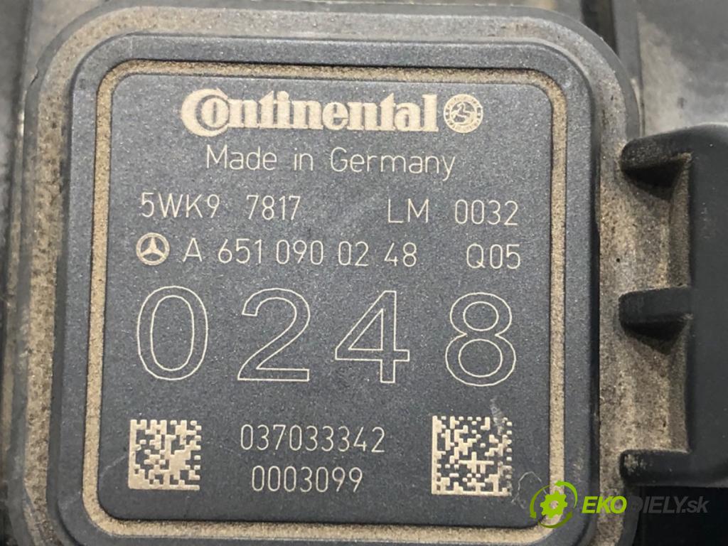 MERCEDES-BENZ KLASA C (W204) 2007 - 2015    C 220 CDI (204.002) 125 kW [170 KM] olej napędowy 2008 - 2014  Váha vzduchu A6510900248 (Váhy vzduchu)