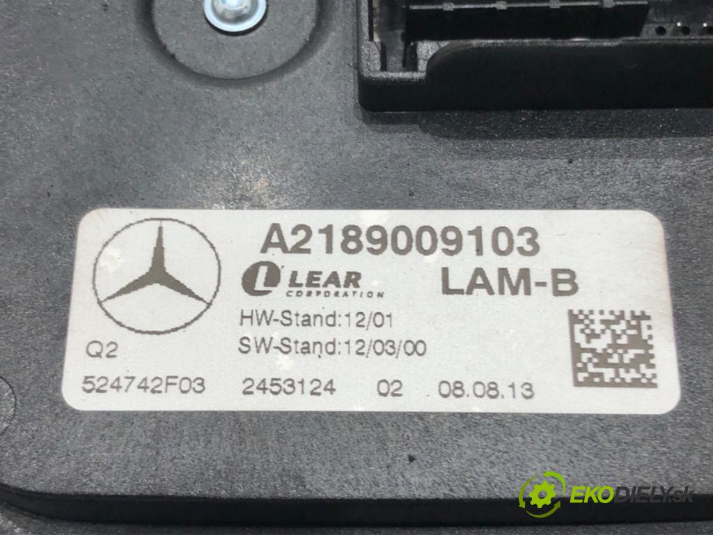 MERCEDES-BENZ KLASA C (W204) 2007 - 2015    C 220 CDI (204.002) 125 kW [170 KM] olej napędowy 2008 - 2014  Menič XENON A2189009103 (Riadiace jednotky xenónu)