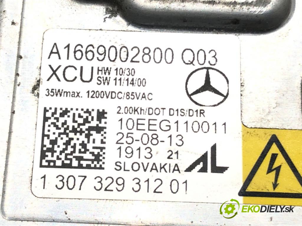 MERCEDES-BENZ KLASA C (W204) 2007 - 2015    C 220 CDI (204.002) 125 kW [170 KM] olej napędowy 2008 - 2014  Menič XENON A1669002800 (Riadiace jednotky xenónu)