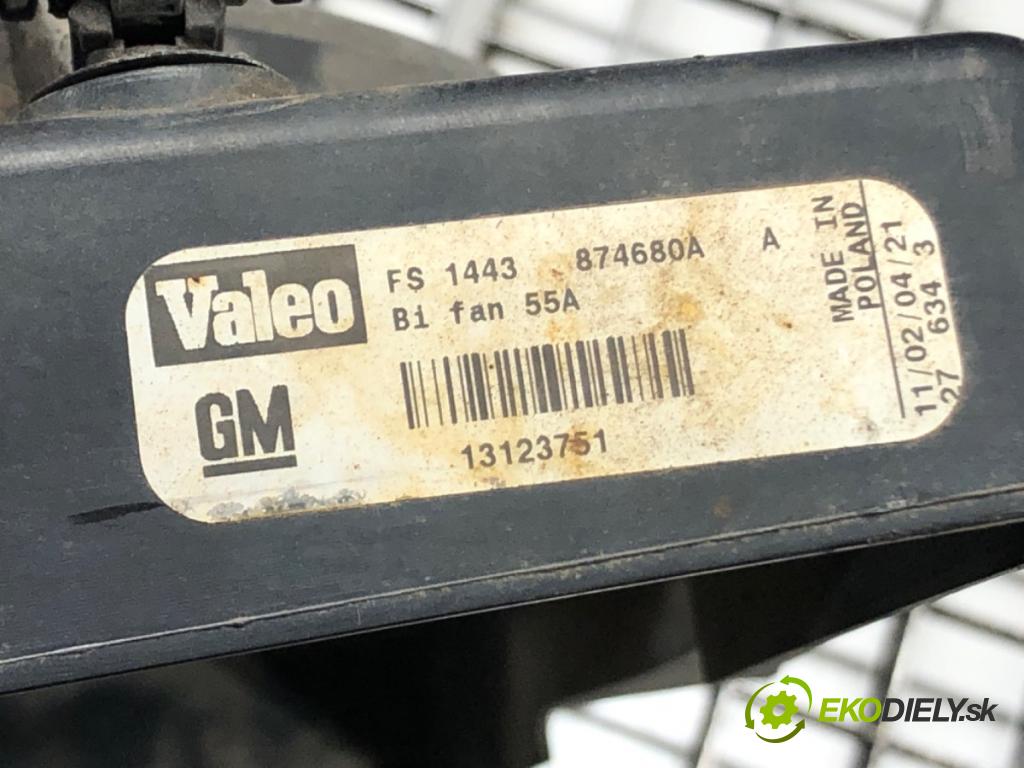 OPEL VECTRA C Kombi (Z02) 2003 - 2009    1.9 CDTI (F35) 88 kW [120 KM] olej napędowy 2004 - 2009  ventilátor chladiče 13123751 (Ventilátory)