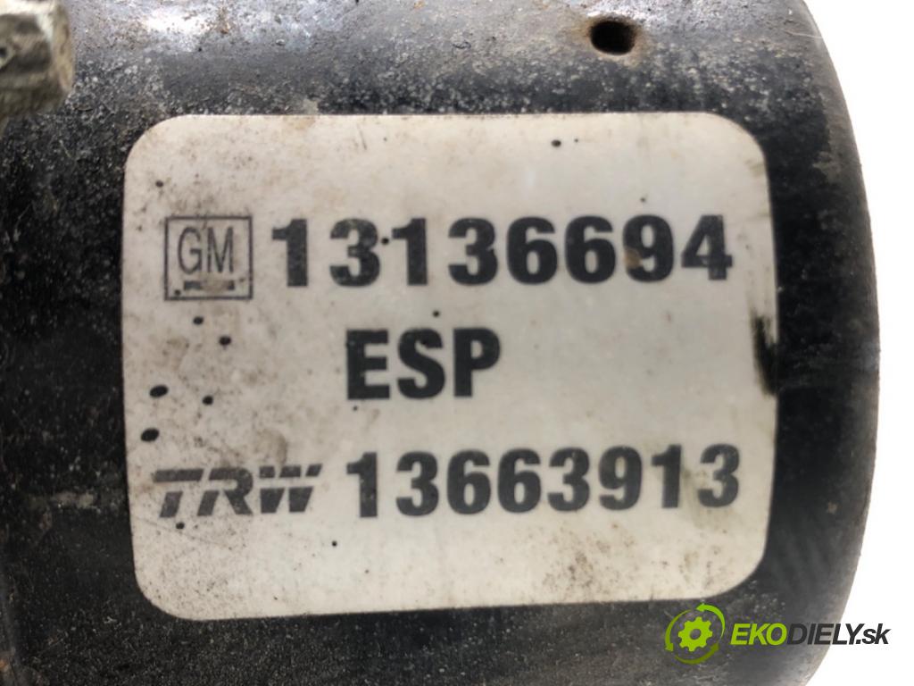 OPEL VECTRA C Kombi (Z02) 2003 - 2009    1.9 CDTI (F35) 88 kW [120 KM] olej napędowy 2004 - 2009  Pumpa ABS 13136694 (Pumpy ABS)