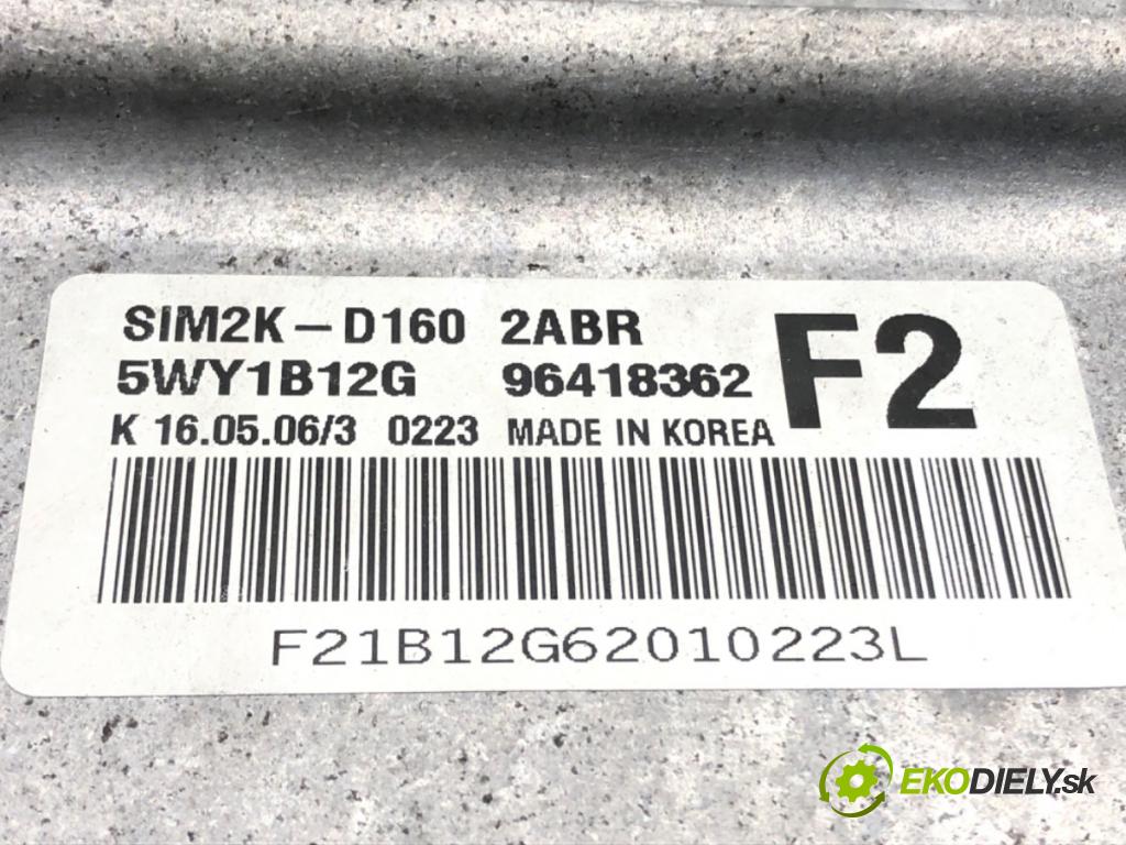 CHEVROLET EPICA (KL1_) 2004 - 2011    2.5 115 kW [156 KM] benzyna 2006 - 2011  riadiaca jednotka Motor 96418362 (Riadiace jednotky)
