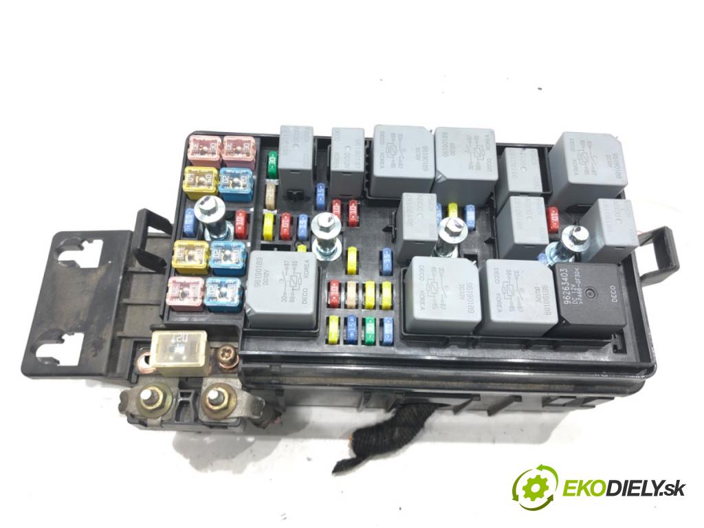 CHEVROLET EPICA (KL1_) 2004 - 2011    2.5 115 kW [156 KM] benzyna 2006 - 2011  skříňka poistková 96647287 (Pojistkové skříňky)