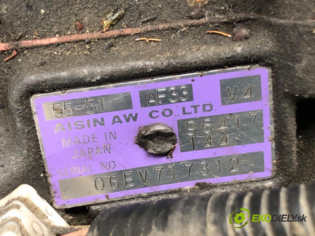 CHEVROLET EPICA (KL1_) 2004 - 2011    2.5 115 kW [156 KM] benzyna 2006 - 2011  Prevodovka 96417144 (Prevodovky)