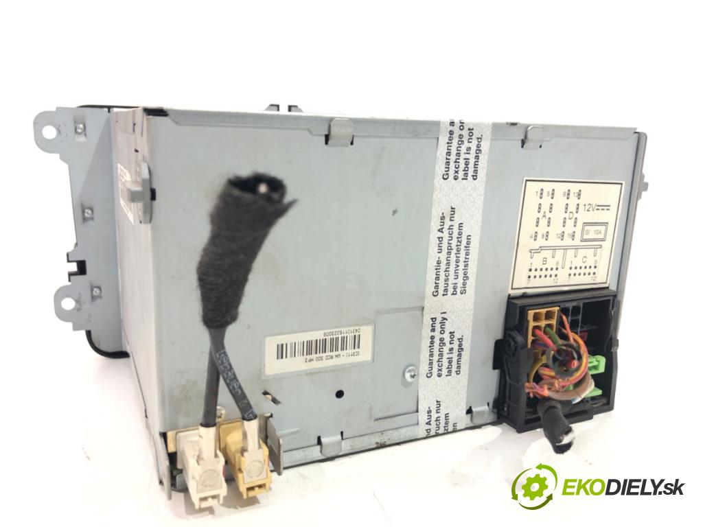 VW PASSAT B6 Variant (3C5) 2005 - 2011    2.0 TDI 103 kW [140 KM] olej napędowy 2005 - 2009  RADIO 1K0035186AD (Audio zariadenia)