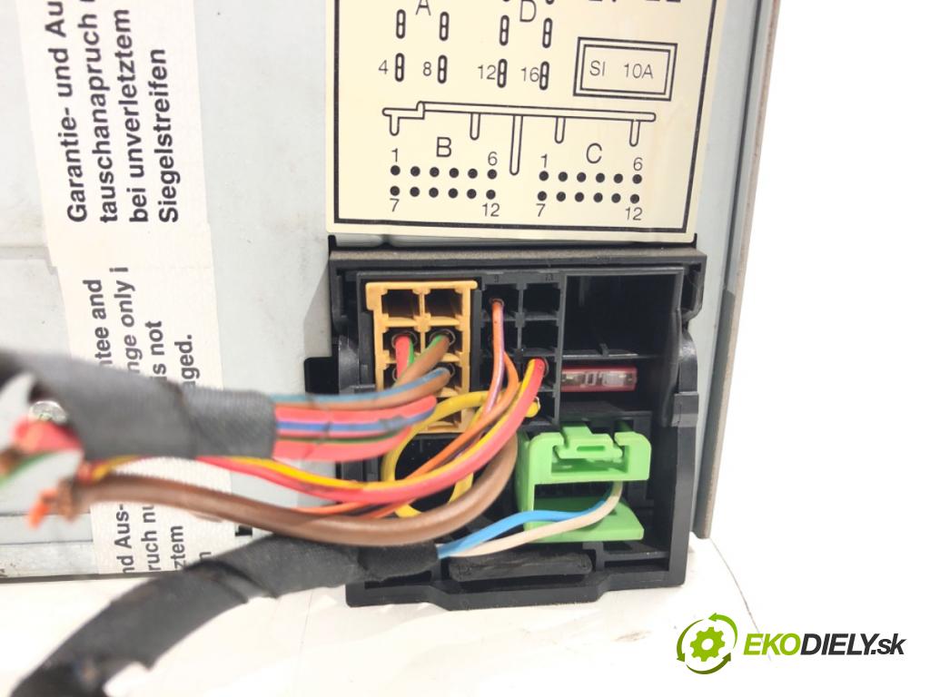 VW PASSAT B6 Variant (3C5) 2005 - 2011    2.0 TDI 103 kW [140 KM] olej napędowy 2005 - 2009  RADIO 1K0035186AD (Audio zariadenia)