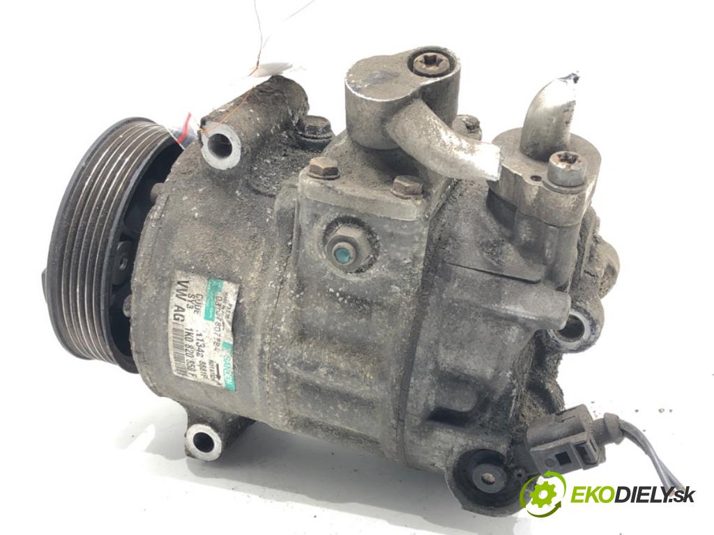 VW PASSAT B6 Variant (3C5) 2005 - 2011    2.0 TDI 103 kW [140 KM] olej napędowy 2005 - 2009  Kompresor klimatizácie 1K0820859F (Kompresory klimatizácie)